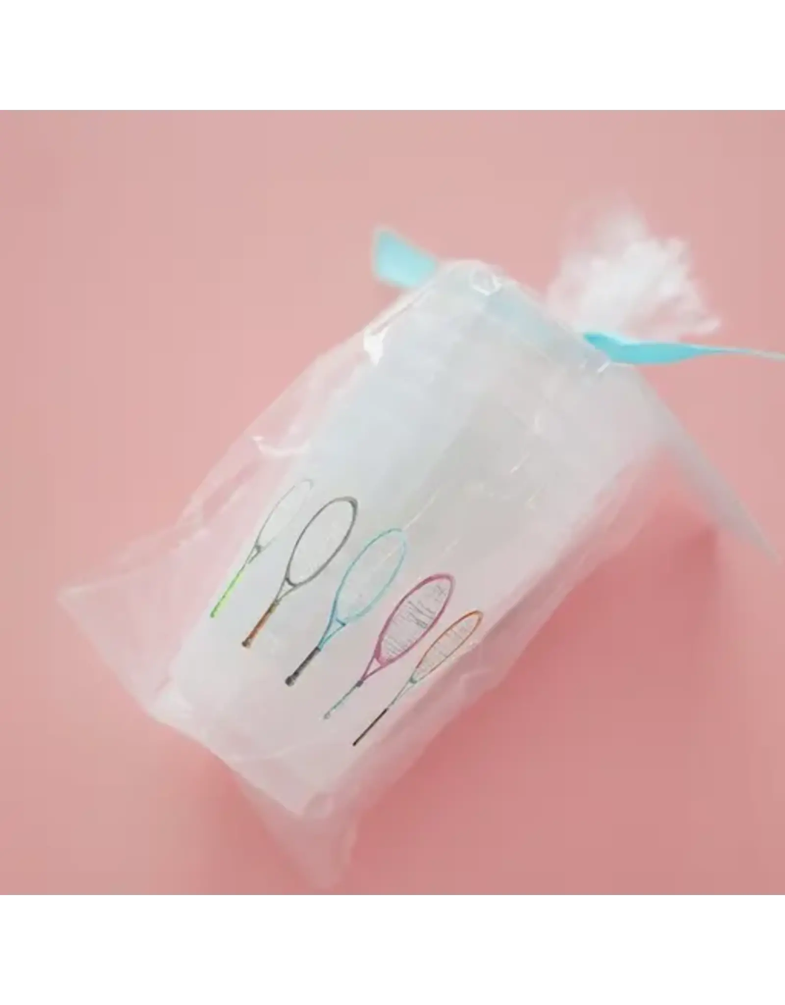 6 PACK OF FROSTED CUPS - TENNIS