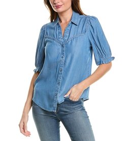 Beachlunchlounge INDIRA LIGHT WASH DENIM BLOUSE