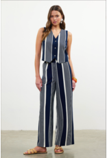 STRIPED KNIT VEST AND PANT
