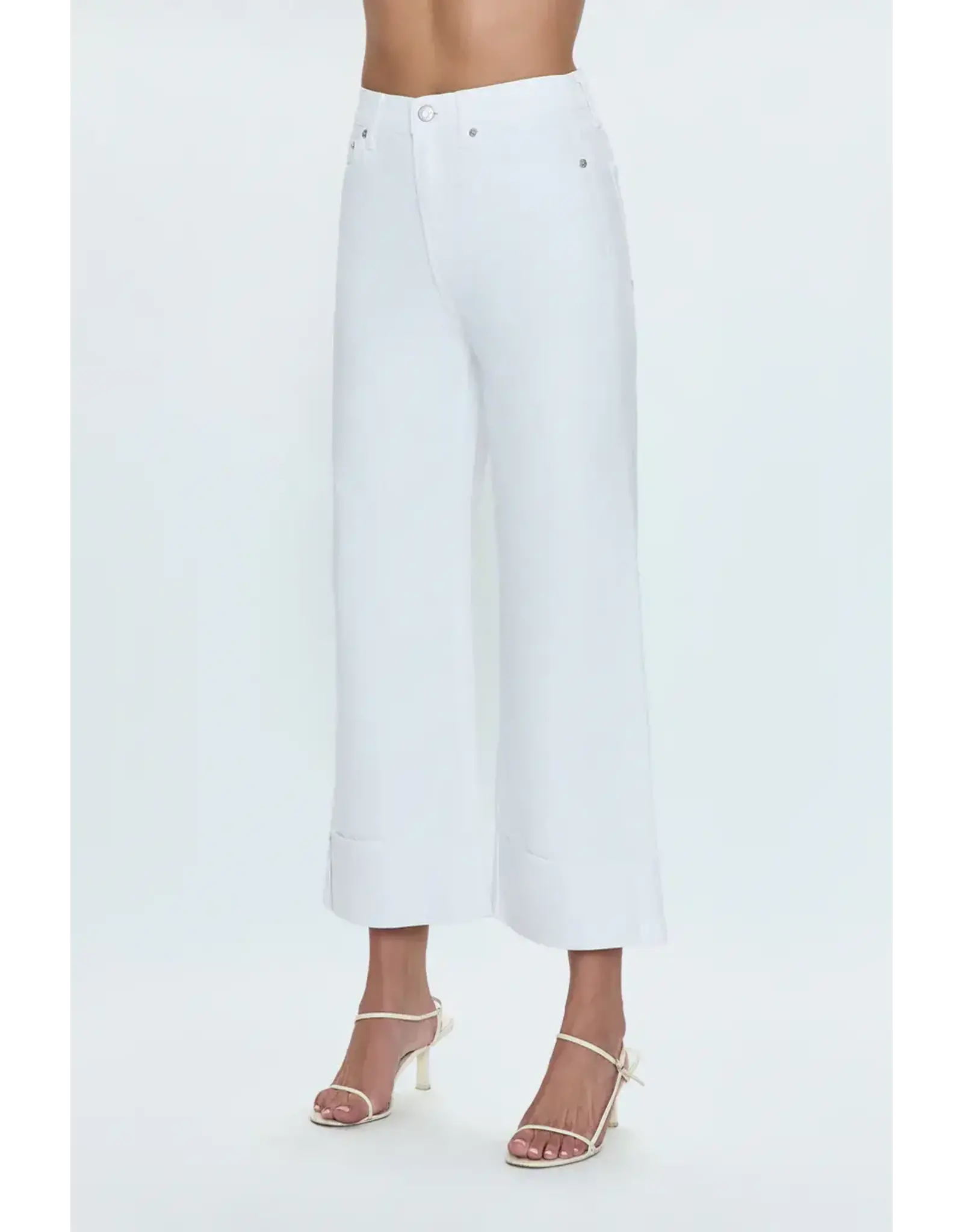 LANA CROP W/CUFF HIGH RISE WIDE LEG