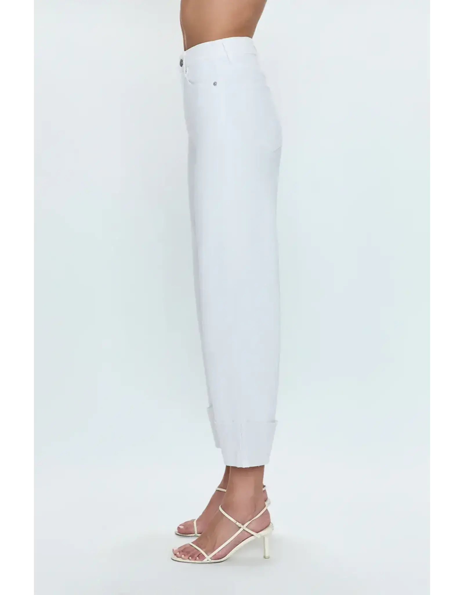 LANA CROP W/CUFF HIGH RISE WIDE LEG