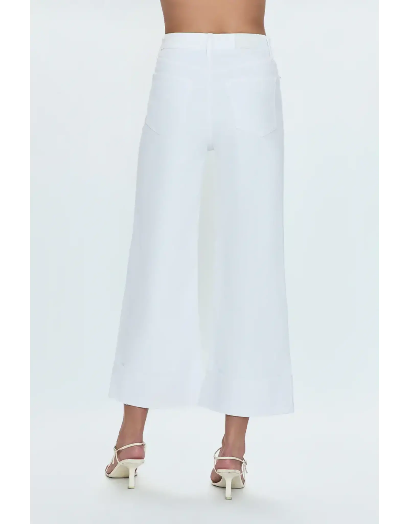 LANA CROP W/CUFF HIGH RISE WIDE LEG