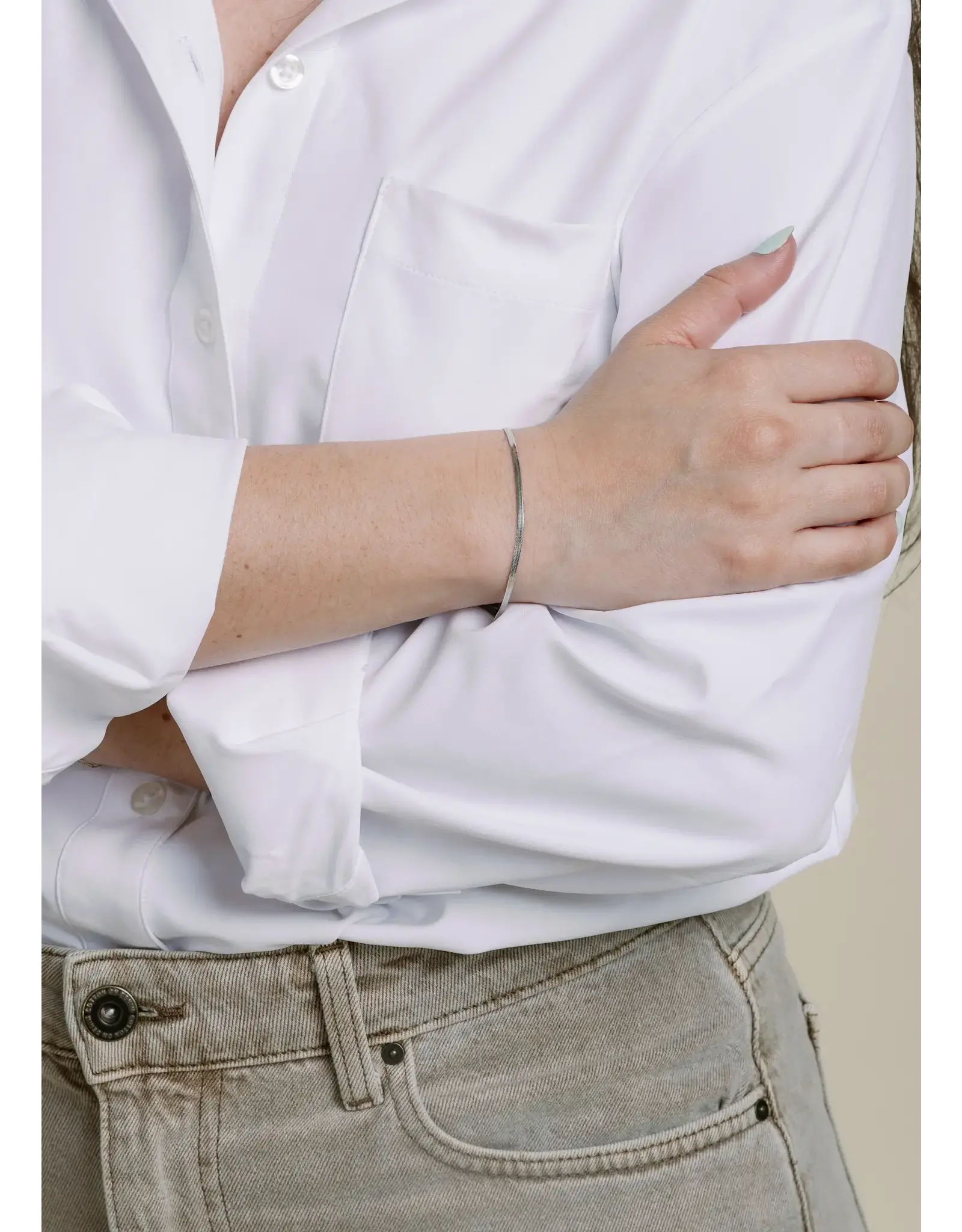 MINI SNAKE BRACELET SILVER