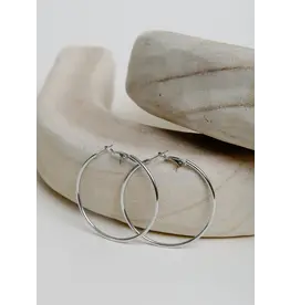 Vincent LA YOU HOOPS MEDIUM SILVER