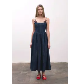 DENIM MIDI DRESS