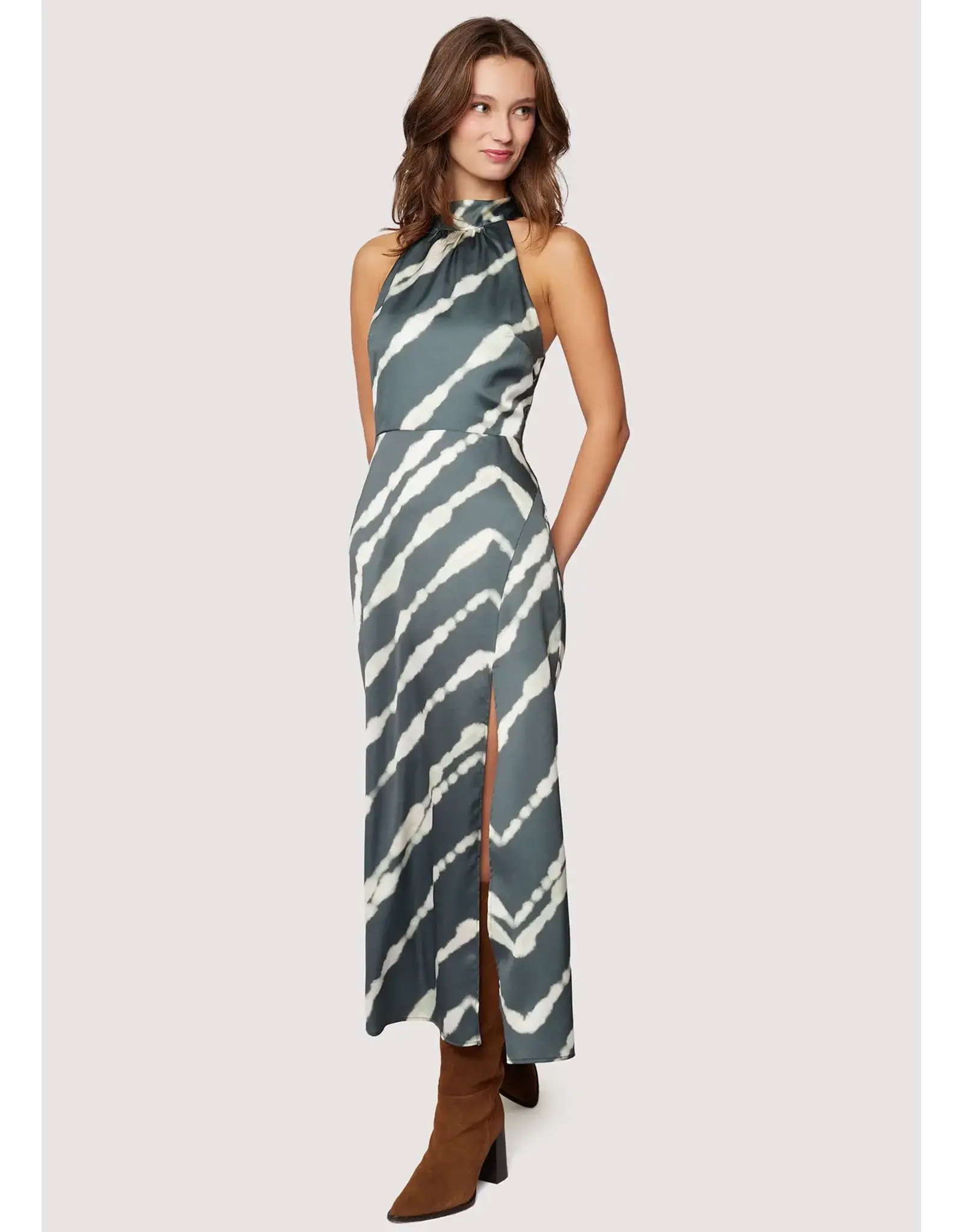 ELISA MAXI HALTER DRESS