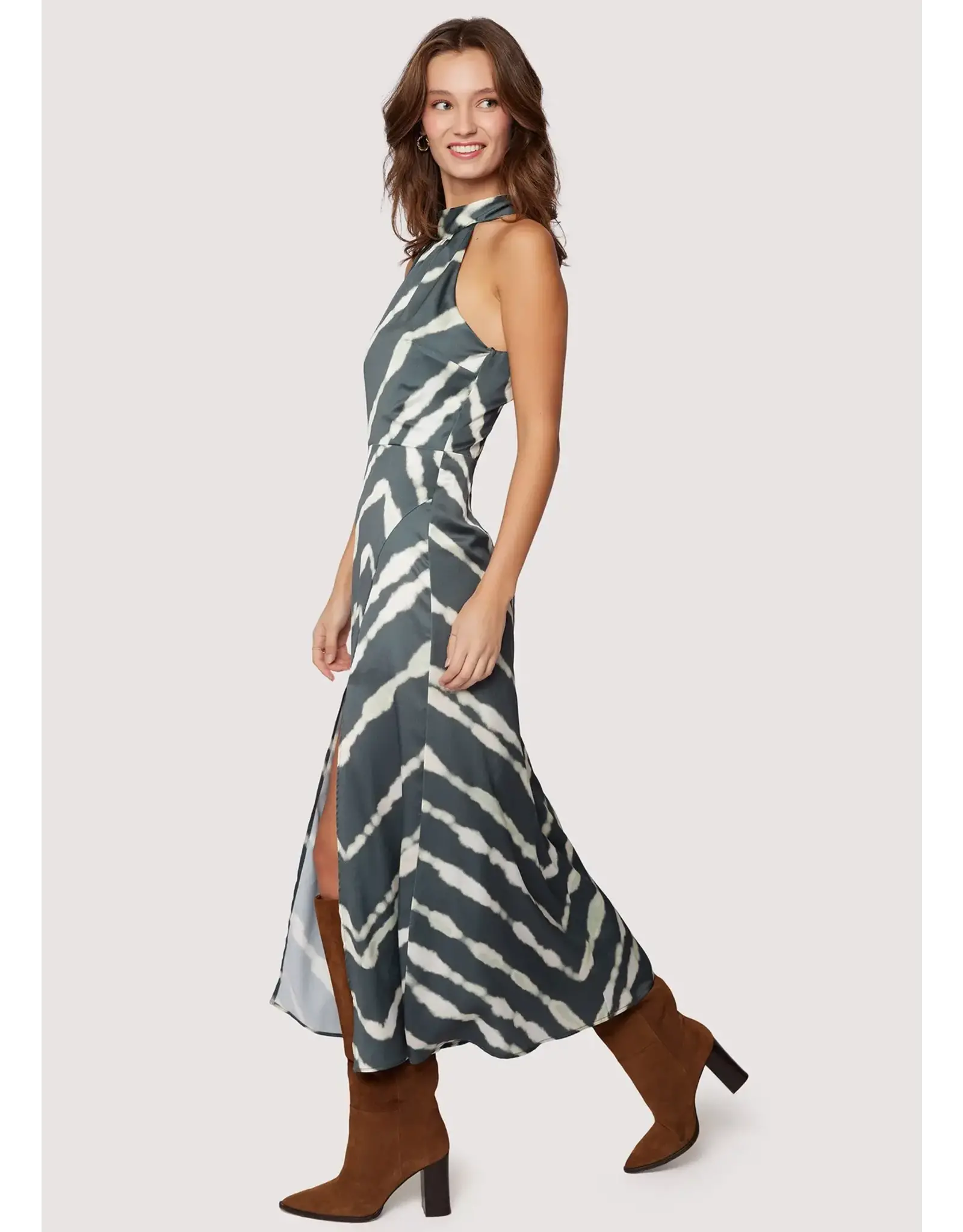 ELISA MAXI HALTER DRESS