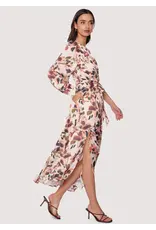 THEA FLORAL ONE SHOULDER MAXI DRESS