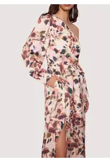 THEA FLORAL ONE SHOULDER MAXI DRESS