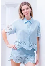 EYELET  EMBROIDERED SHORT