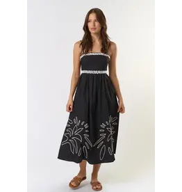 LALAVON SLVLESS EMBROIDERED SUNDRESS