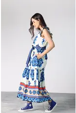 GEOMETRIC FLOWER SUN MIDI