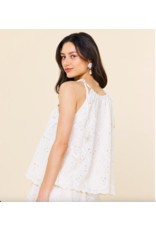 CHIFFON EYELET LACE TOP
