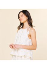 CHIFFON EYELET LACE TOP