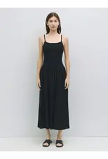 ELASTIC BODICE SPAGHETTI STRAP MIDI