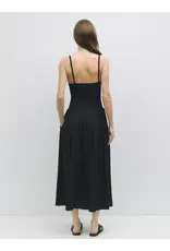 ELASTIC BODICE SPAGHETTI STRAP MIDI
