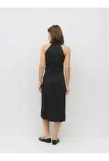 SLVLESS COLLARD DRESS W/BACK TIE