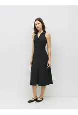 SLVLESS COLLARD DRESS W/BACK TIE