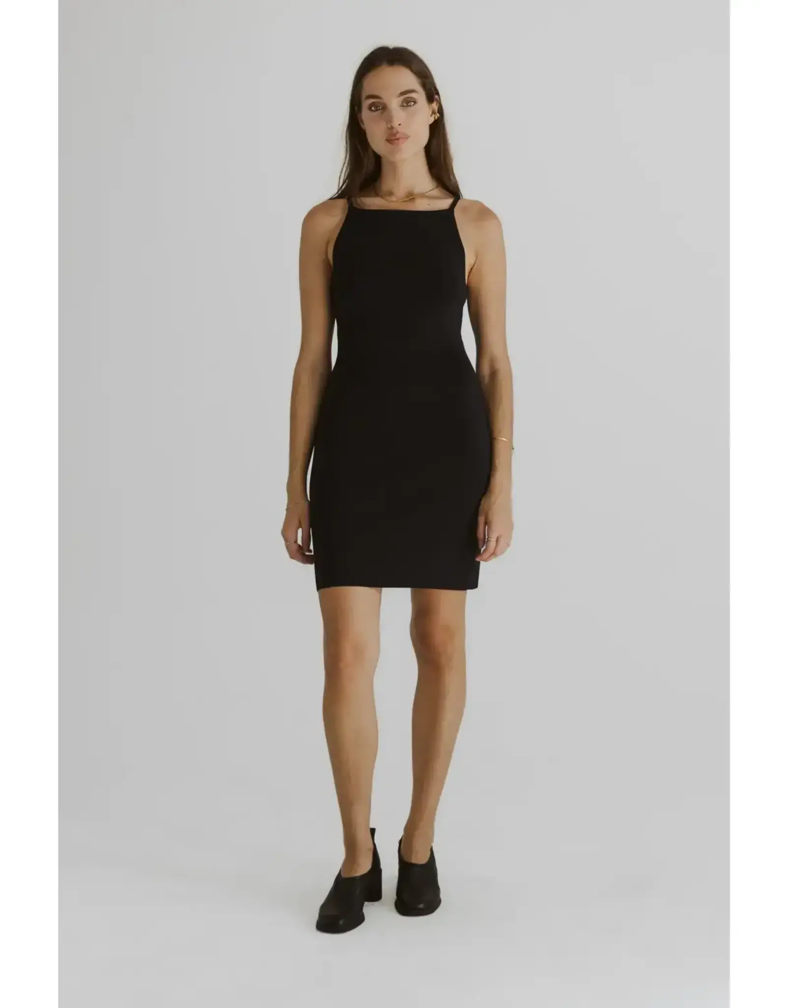 STRETCHY KNIT MINI DRESS