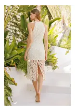 ENDLESS BLU CROCHET SUMMER MIDI DRESS