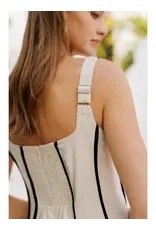 ENDLESS BLU MADELINE LINEN DRESS