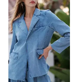 ENDLESS BLU CHARLOTTE DENIM BLAZER