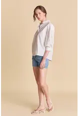 BALLON SLEEVE W/LACE DETAIL BLOUSE