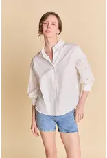 BALLON SLEEVE W/LACE DETAIL BLOUSE