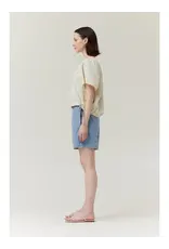 SIDE RIBBON TIE VNECK TOP
