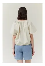 SIDE RIBBON TIE VNECK TOP