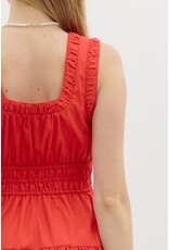 ZIPPER FRONT MIDI DRESS