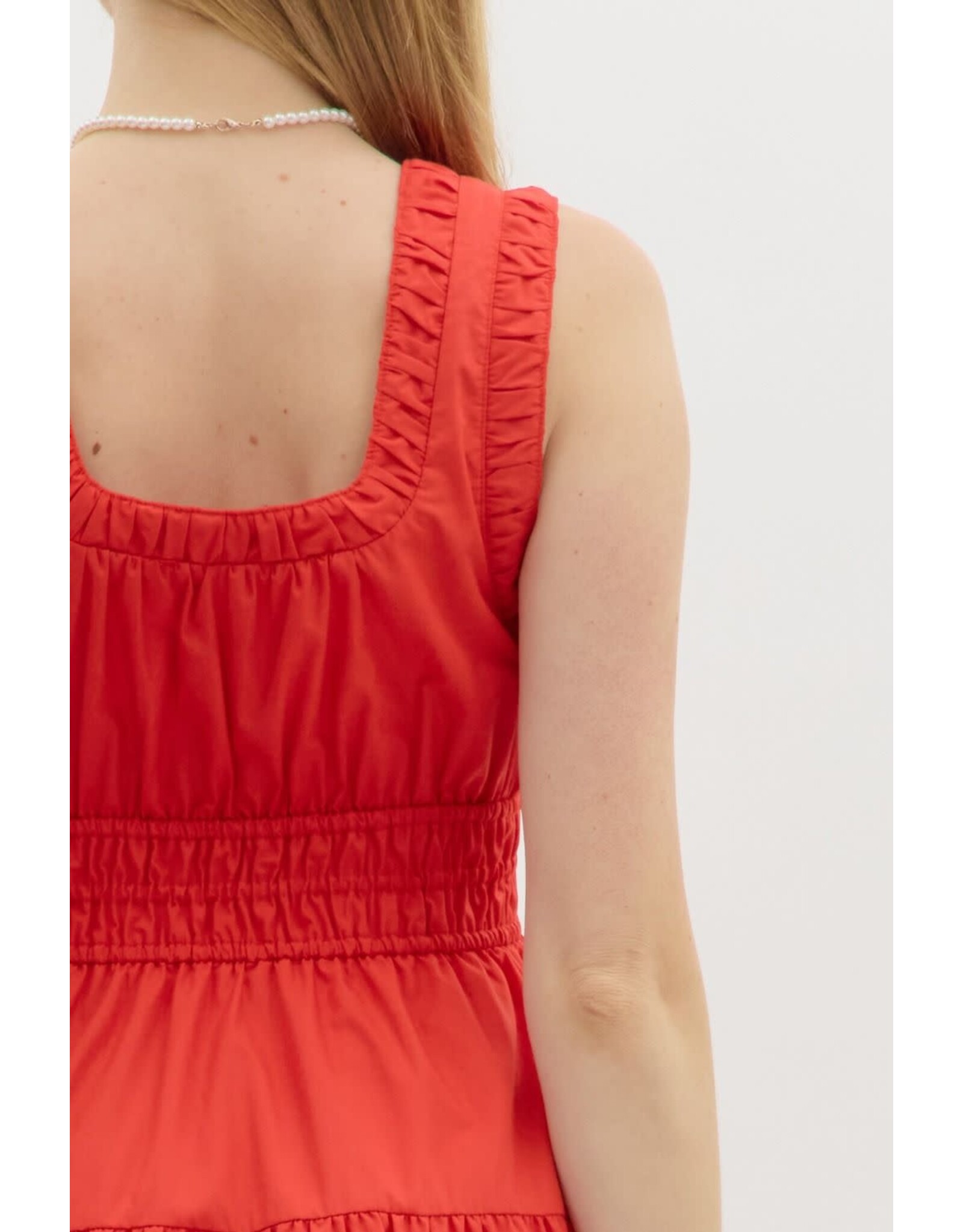 ZIPPER FRONT MIDI DRESS