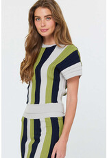 COLOR BLOCK SWEATER SET