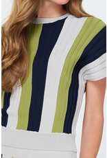 COLOR BLOCK SWEATER SET