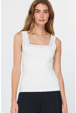 SQUARE NECK KNIT TANK TOP