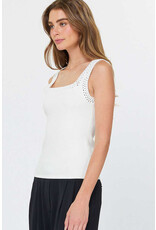 SQUARE NECK KNIT TANK TOP