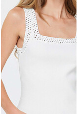 SQUARE NECK KNIT TANK TOP