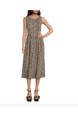 LEOPARD PRINT POPLIN SUNDRESS