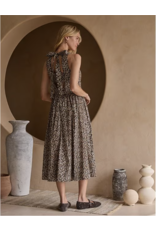 LEOPARD PRINT POPLIN SUNDRESS
