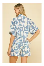 PRINT BUTTON DOWN SHIRT