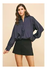 LOOSE FIT LONG SLV BOUSE