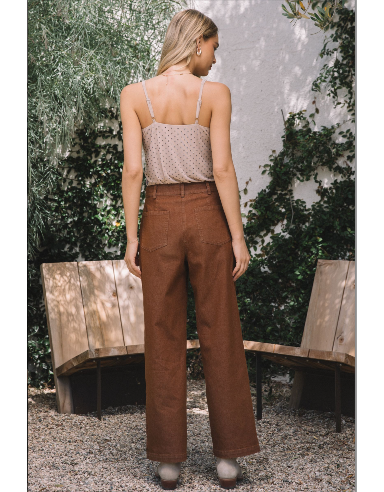 WASHED COTTON TWILL JEAN
