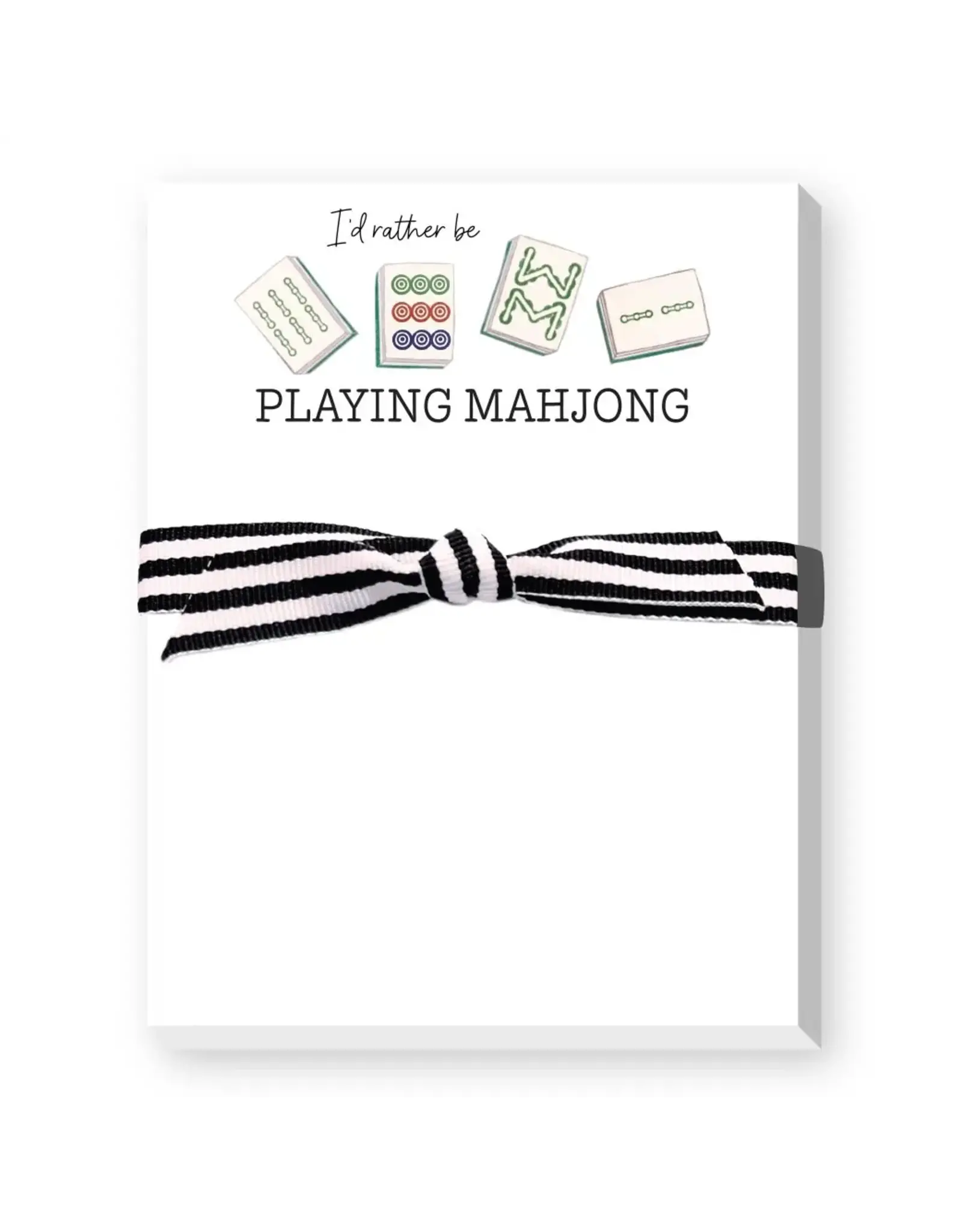 I'D RATHER BE PLAYING MAHJONG NOTEPAD