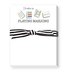 I'D RATHER BE PLAYING MAHJONG NOTEPAD