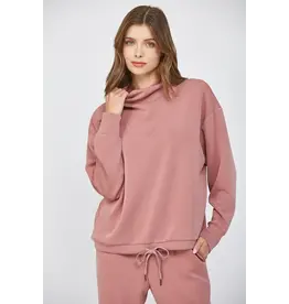 BUTTER SOFT COWL NECK SWEATSHIRT