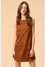 FLOWER CUT OUT SUEDE MINI