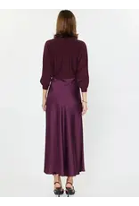 3/4 SLV MIXED MEDIA DRESS