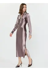 LSLV SILKY SHIRT DRESS