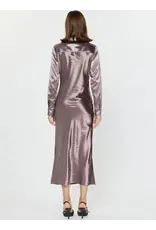 LSLV SILKY SHIRT DRESS