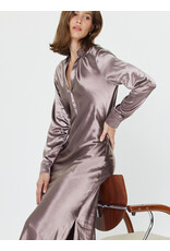 LSLV SILKY SHIRT DRESS